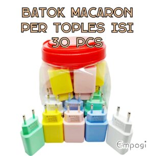 BATOK MAKARON ISI 30 PCS + TOPLES