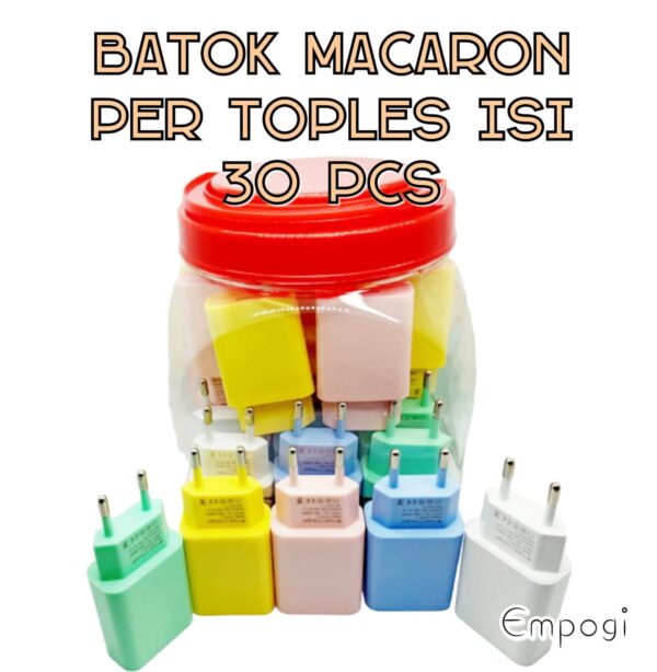 BATOK MAKARON ISI 30 PCS + TOPLES