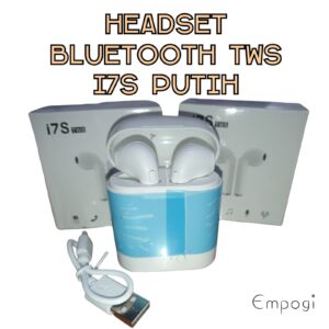 HEADSET BLUETOOTH WIRELESS TWS i17 PUTIH