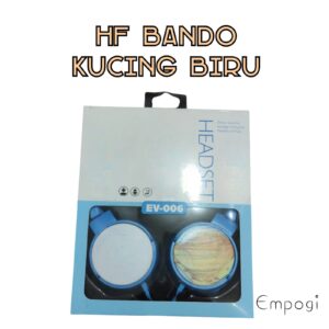 HEADSET BANDO KARAKTER BIRU DAN PINK DENGAN KABEL