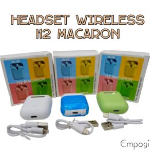HEADSET BLUETOOTH WIRELESS TWS i12