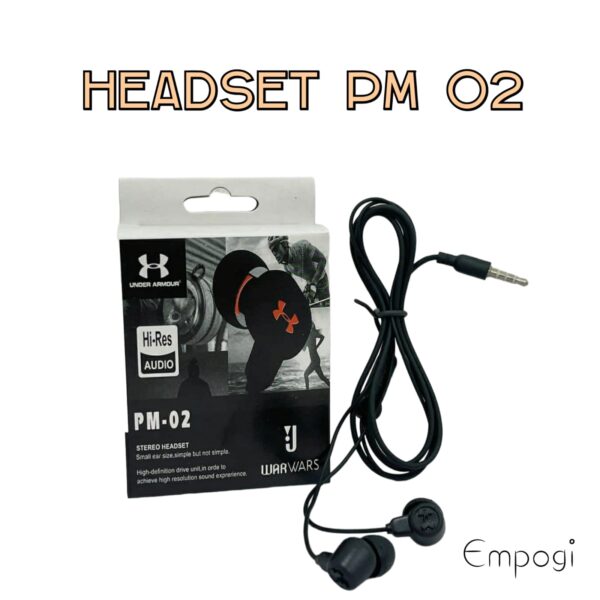 HEADSET KABEL HITAM PM02