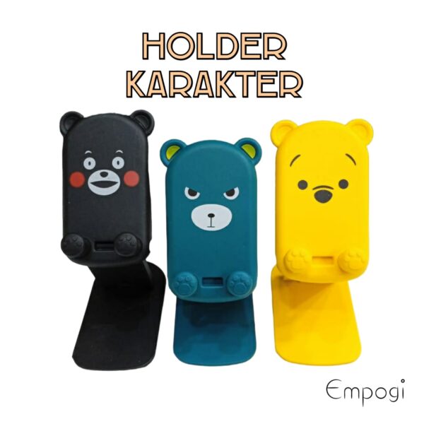 HOLDER HP KARAKTER ANIMASI LUCU BISA DI LIPAT
