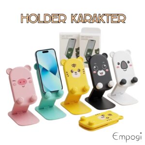 HOLDER HP KARAKTER ANIMASI LUCU BISA DI LIPAT
