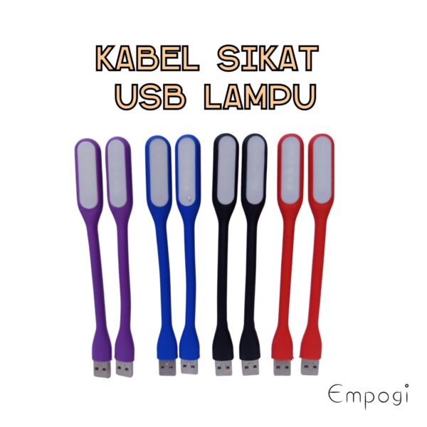 LAMPU SIKAT USB LAMPU LENTUR WARNA WARNI