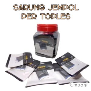 JUAL PER TOPLES 1 TOPLES ISI 50PCS FREE 5PCS SARUNG JEMPOL UNTUK BERMAIN GAME
