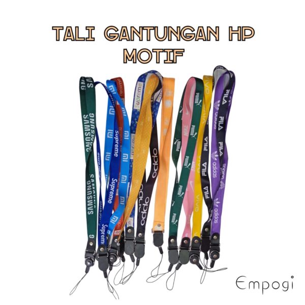 TALI HP 1 TALI HP PANJANG MOTIF KARAKTER BRAND MEDSOS CAMPUR